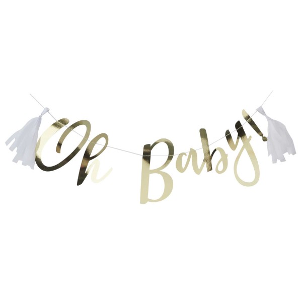 Girlande "Oh Baby" Gold 1,5m
