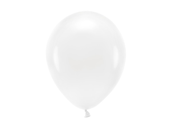 Eco Luftballons Pastell Weiß 10 Stk. 26cm