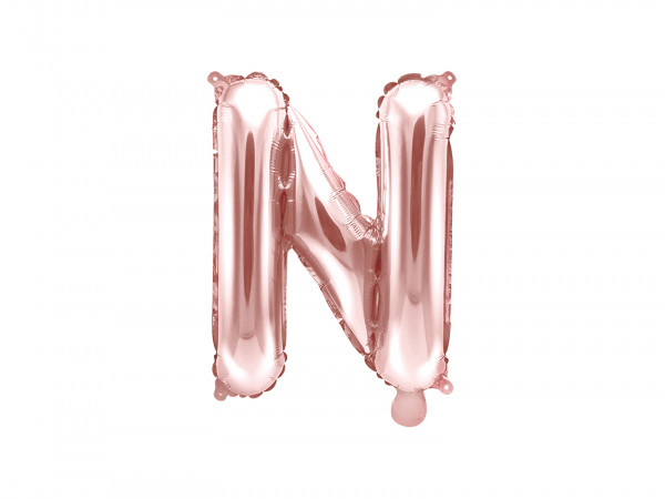 Buchstabenluftballon "N" Roségold