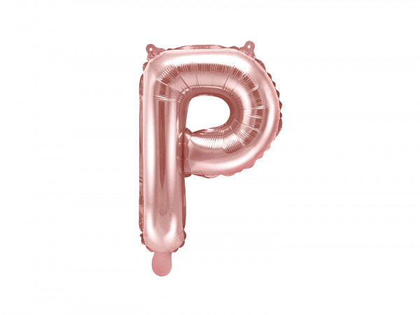 Buchstabenluftballon "P" Roségold