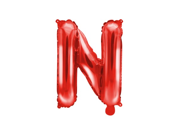 Buchstabenluftballon "N" Rot