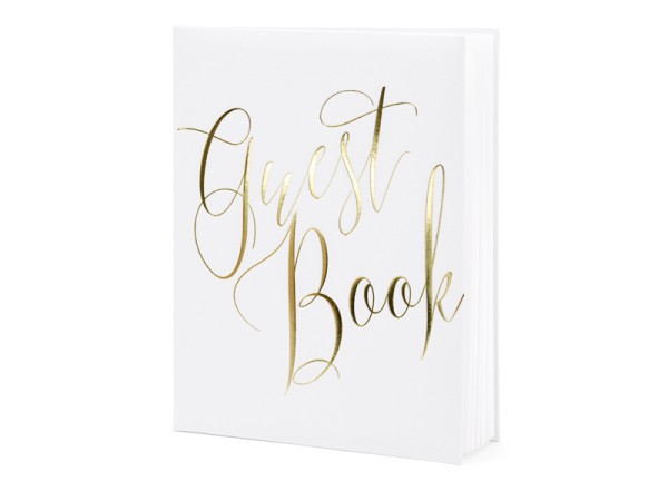 Gästebuch weiß/gold