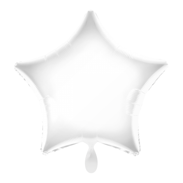 Folienballon Stern Weiß 43cm