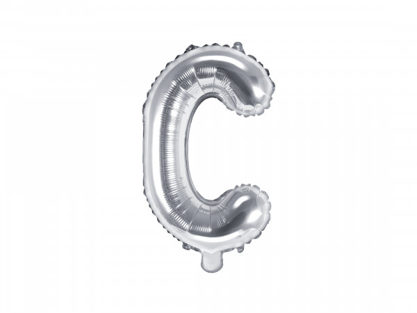 Buchstabenluftballon "C" Silber