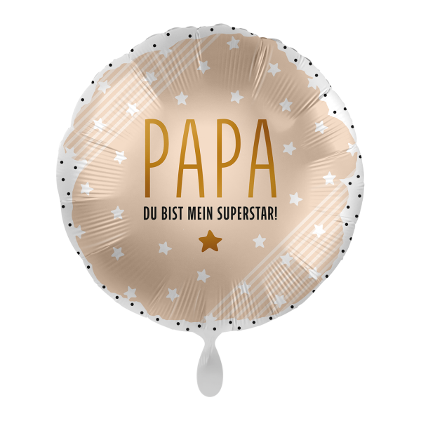 Folienballon "Papa Superstar" 43cm