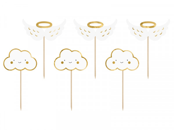 Cupcake Toppers "Wolken und Flügel"