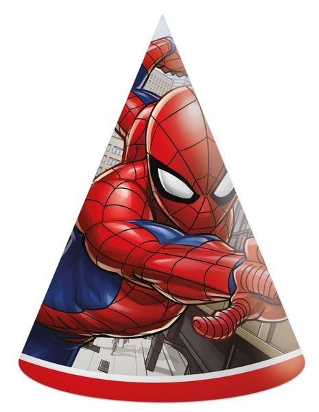 Partyhüte Spiderman 6 Stk.