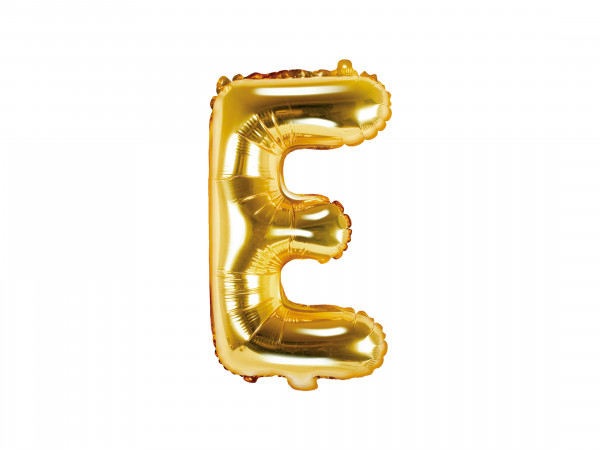 Buchstabenluftballon "E" Gold