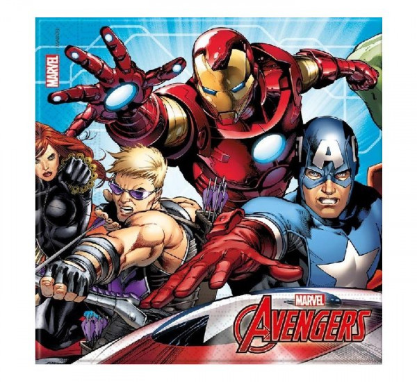 Servietten "Avengers" 20 Stk. Mix 33x33cm